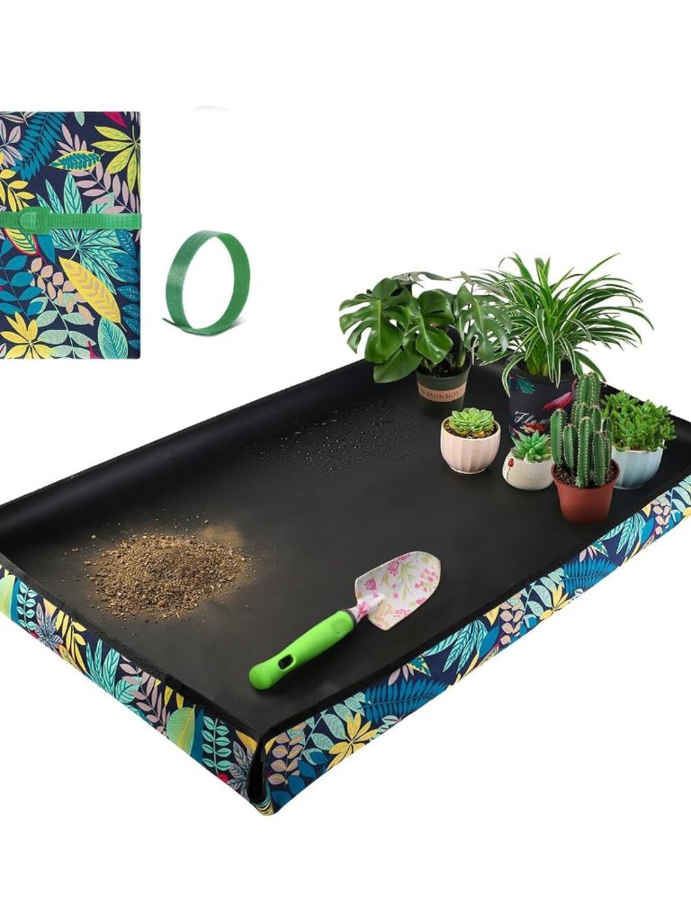 Extra Large Repotting Mat for Indoor Plant Transplanting and Mess Control 43.5"x